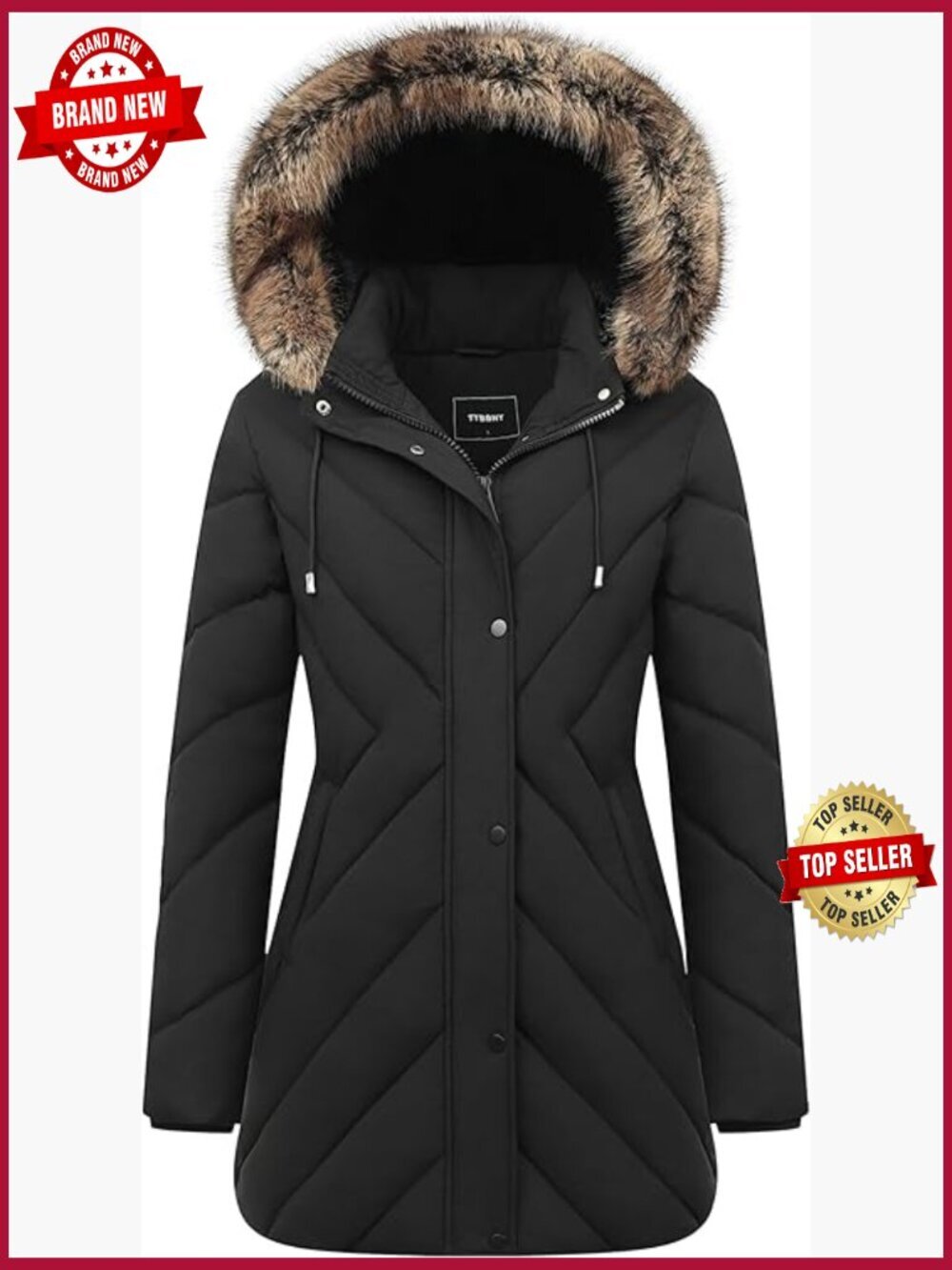 Long Puffer Jacket Winter Coat Waterproof Warm Snow Coat